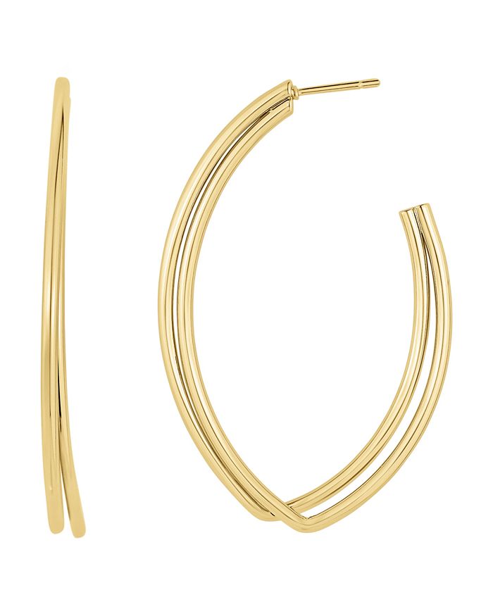 And Now This Marquise Hoop Earring - Macy's