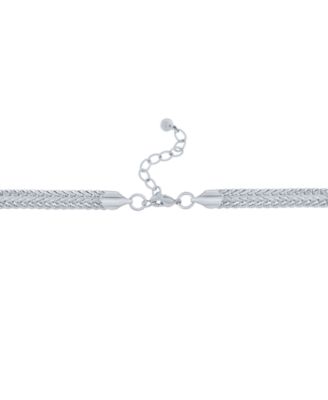 Fine Silver-Plated Woven Necklace