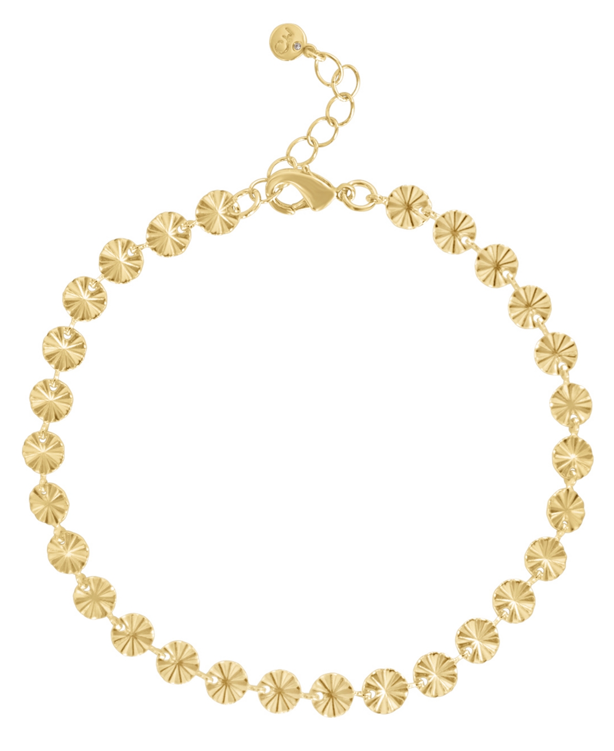 And Now This Fine Silver-Plated or 18K Gold-Plated Disc Anklet