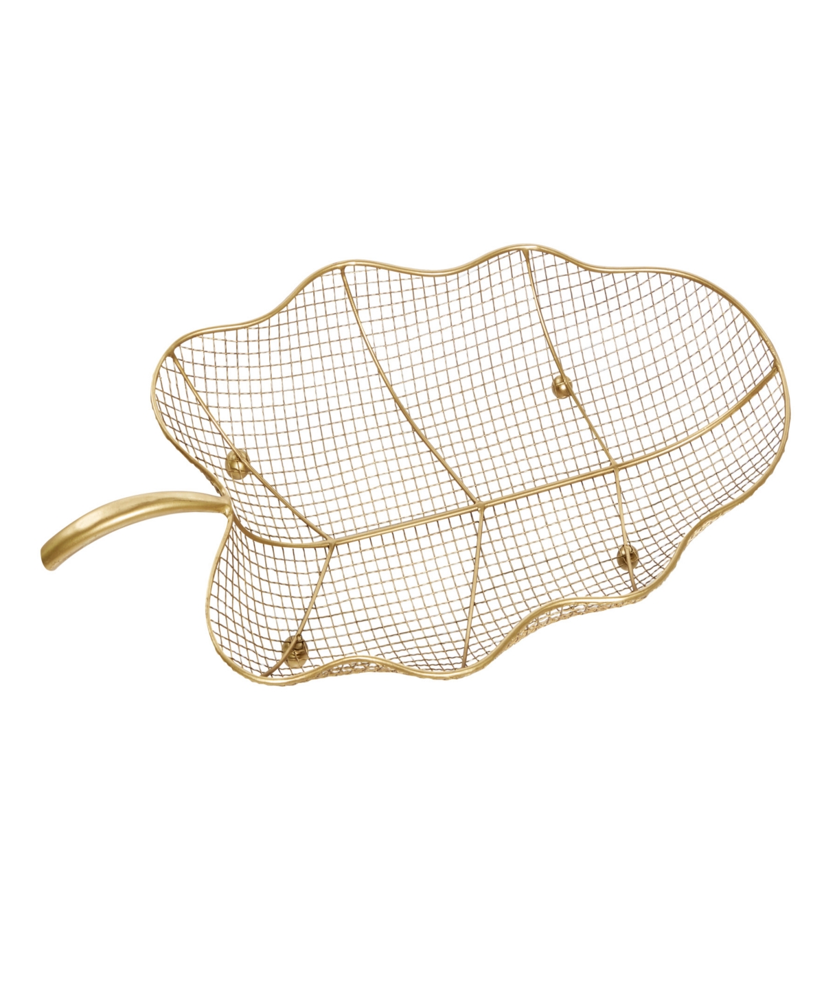 Rosemary Lane Metal Leaf Tray, Set of 2, 23