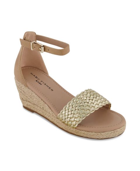 Сандалии Marc Fisher Open Toe Wedge Sandals для девочек, цвет: Рыжевато-коричневый
