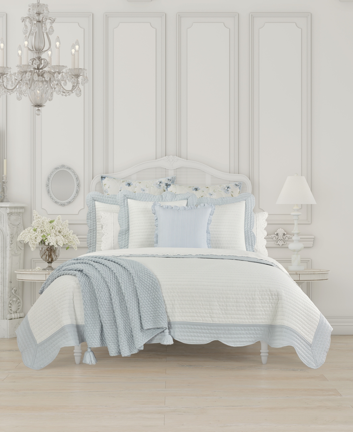 Piper & Wright Amherst Quilt, Full/queen In French Blue