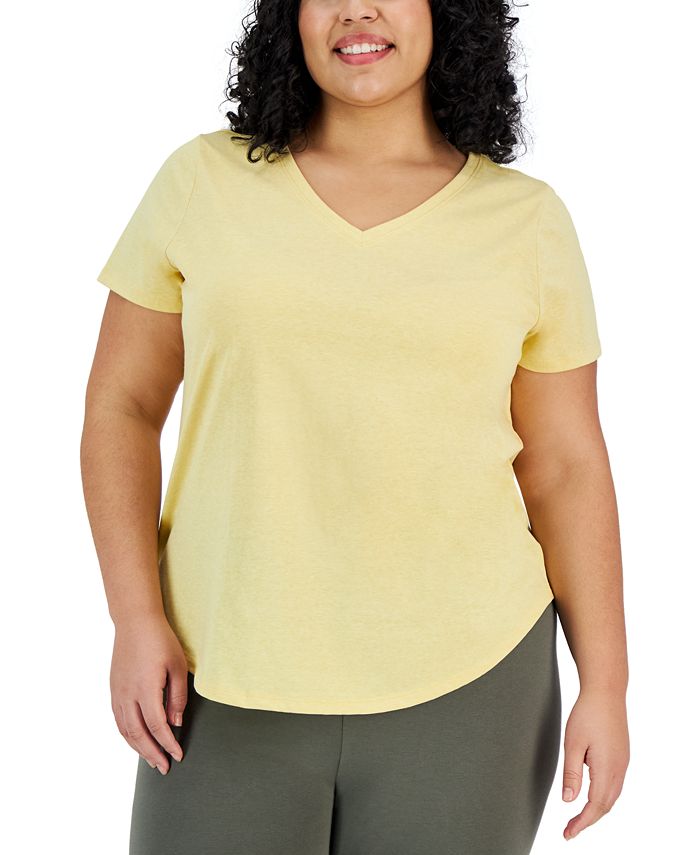 Macy's style & co plus shop size tops