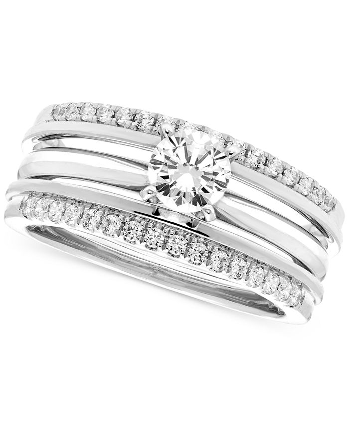 Macy's Diamond Ring Enhancer (1/4 ct. t.w.) in 14k White Gold Macy's