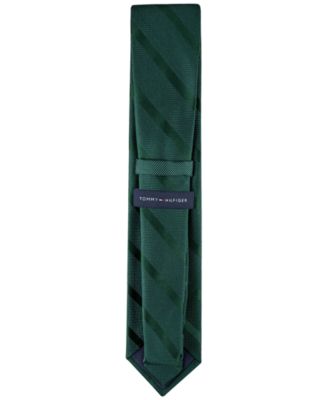 Men's Solid Textured Stripe Tie