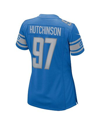 Aidan Hutchinson Detroit Lions Men's Nike Dri-FIT NFL Limited Football  Jersey.