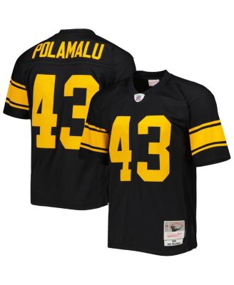 Men's Troy Polamalu Black Pittsburgh Steelers Alternate 2008 Legacy Replica Jersey