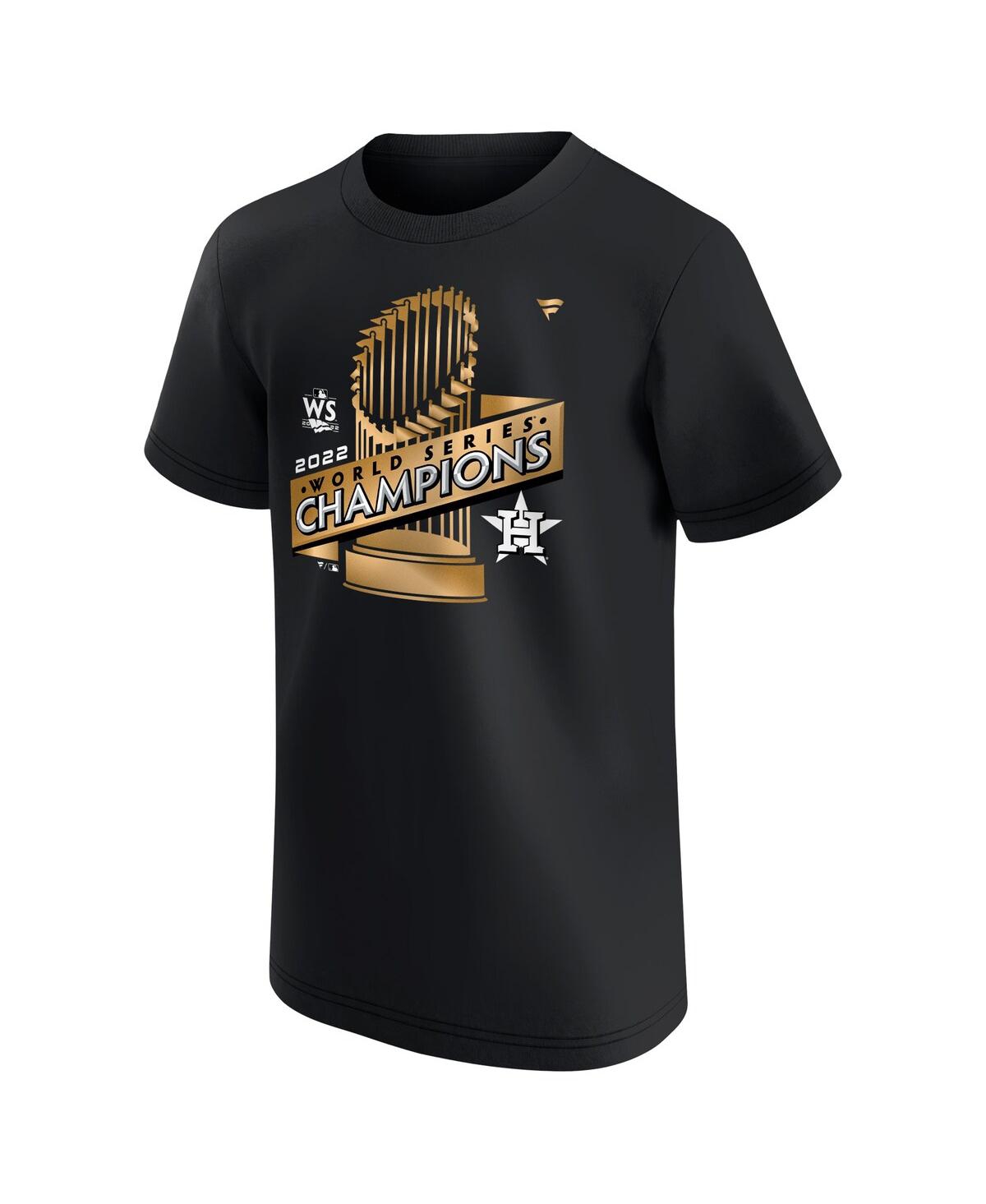 Shop Fanatics Youth Boys  Black Houston Astros 2022 World Series Champions Parade T-shirt