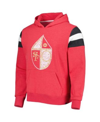 Men's Scarlet San Francisco 49ers Legacy Premier Nico Pullover Hoodie
