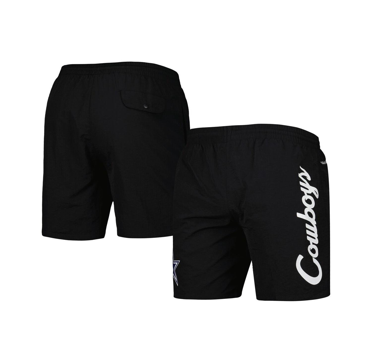 Men's Black Dallas Cowboys Team Essentials Nylon Shorts