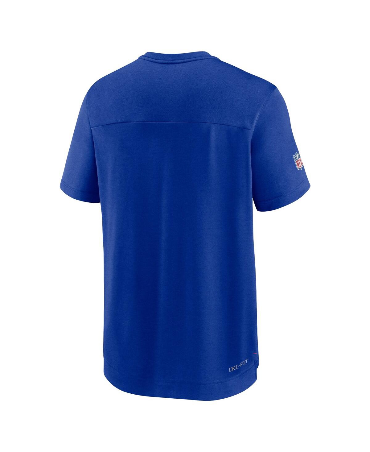 Men's NikeNew England Patriots Sideline Coaches Vintage-Inspired Chevron Performance V-Neck T-shirt - Royal