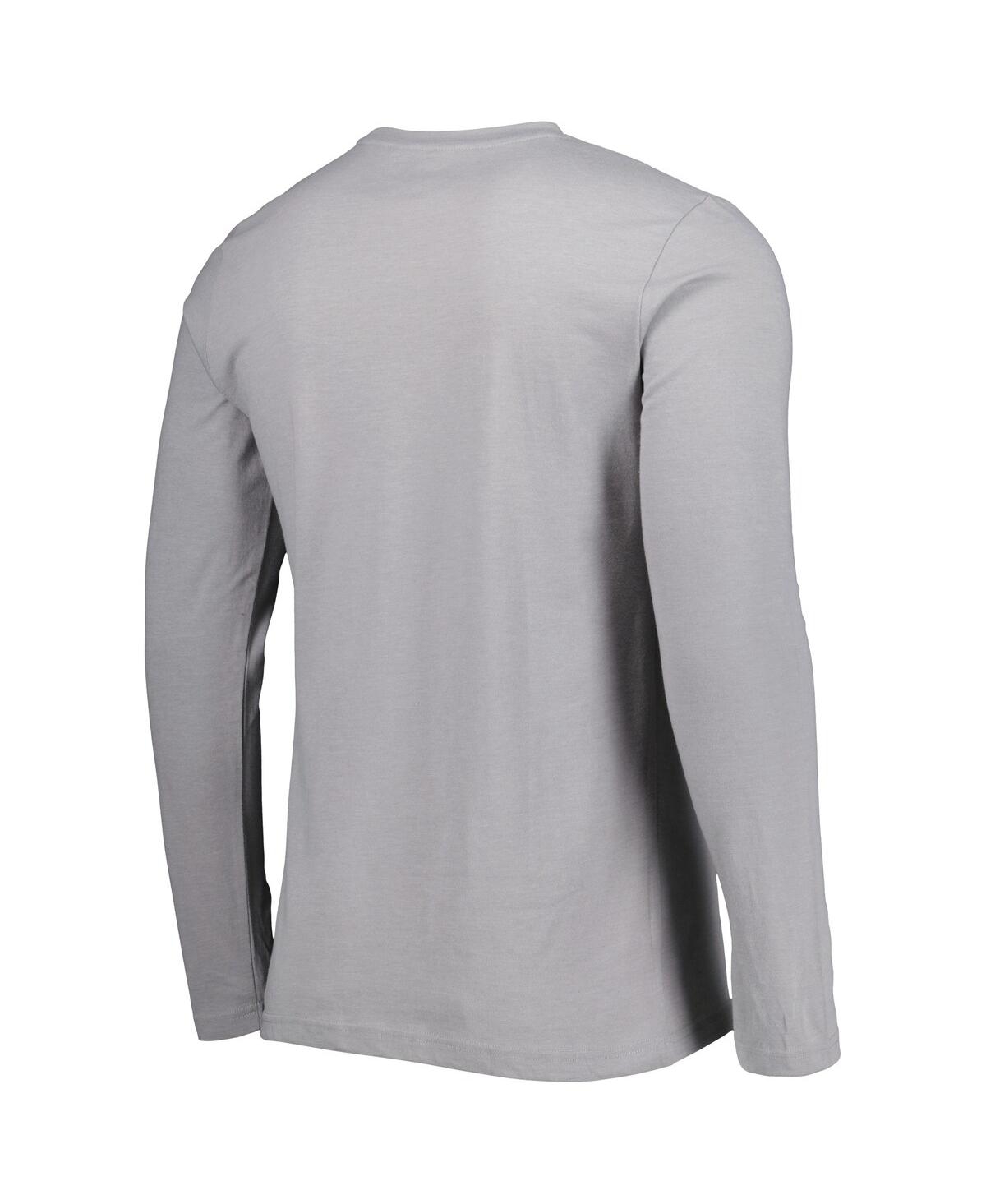 Men's Concepts Sport Gray Seattle Kraken Meter Long Sleeve T-shirt and Pants Sleep Set - Gray