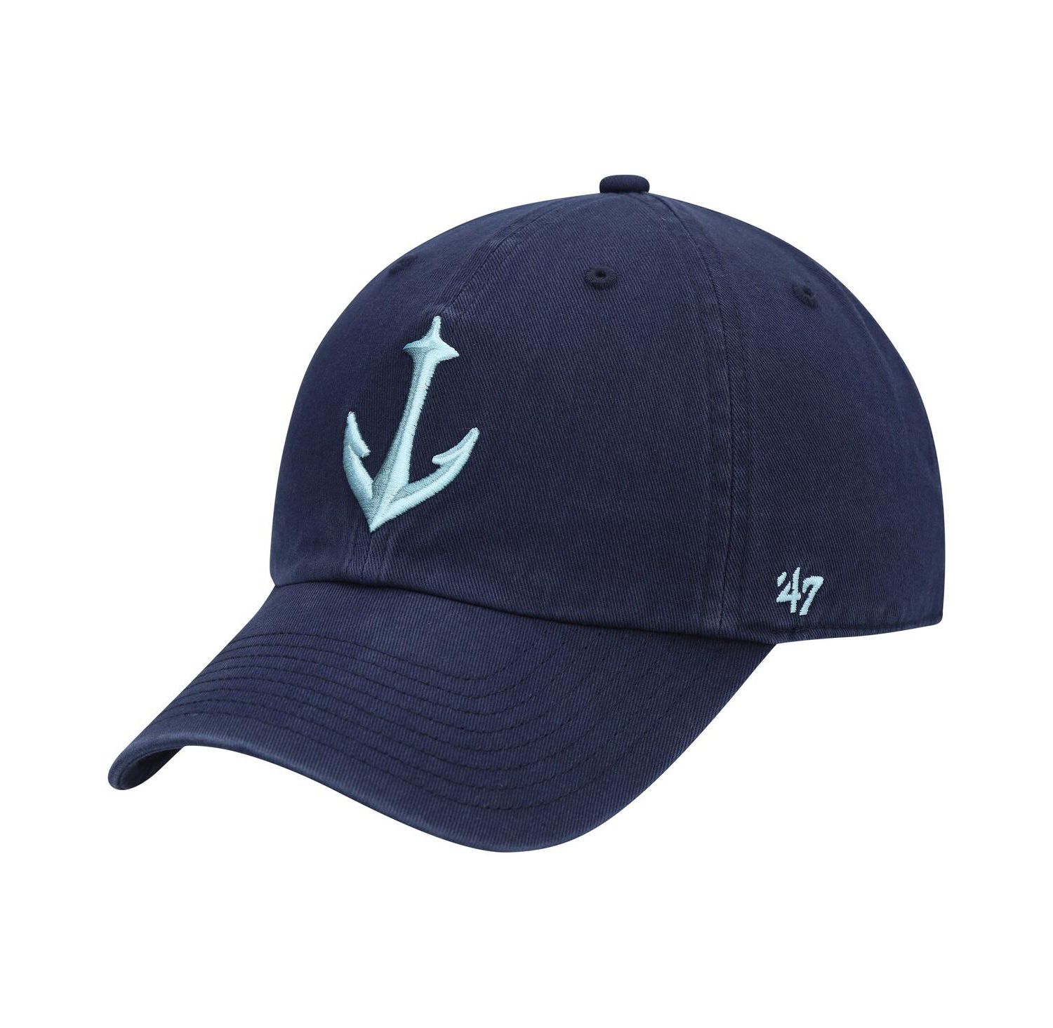 Men's Deep Sea Blue Seattle Kraken Clean Up Adjustable Hat