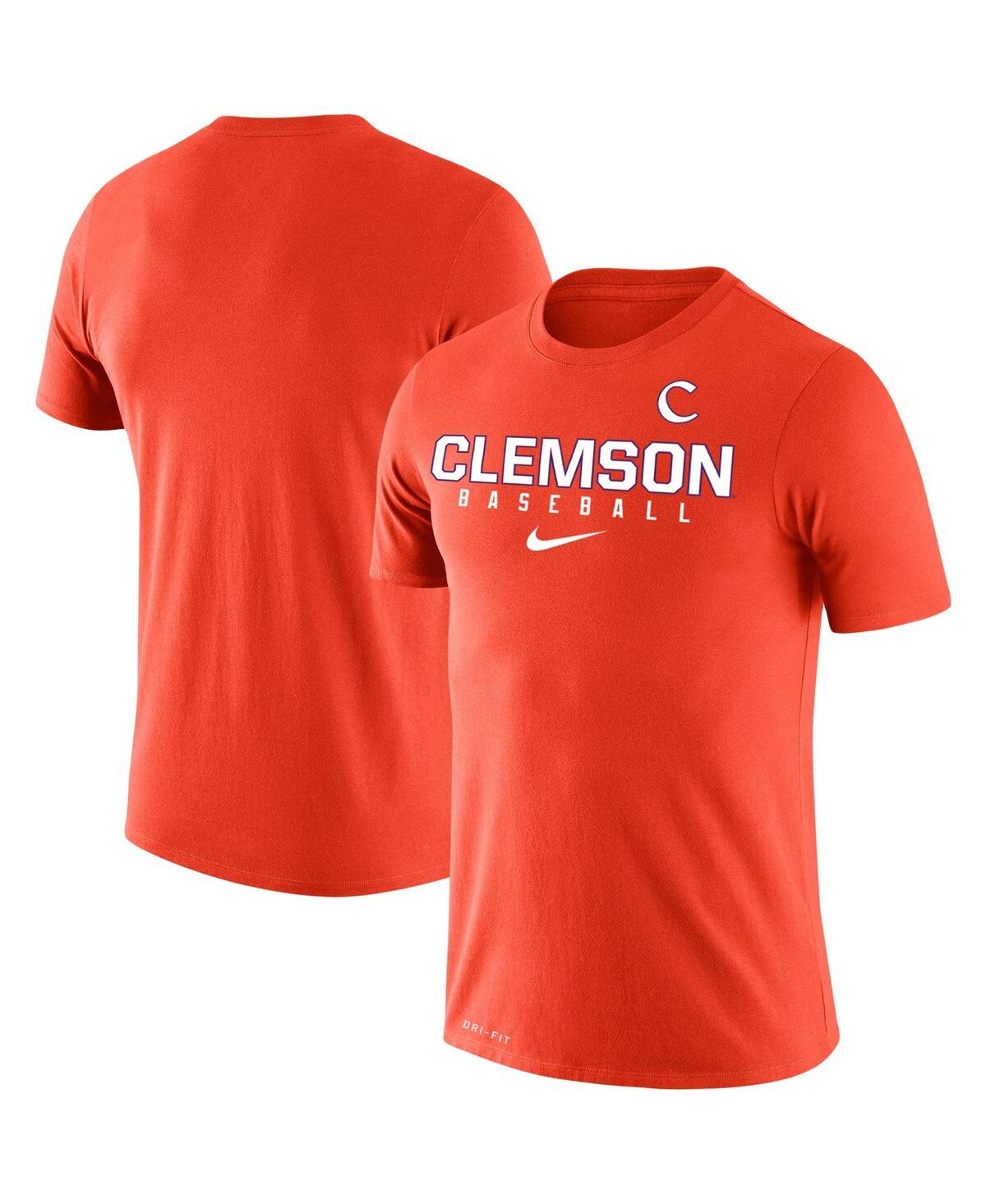 Shop Nike Men's  Orange Clemson Tigers Baseball Legend Performance T-shirt