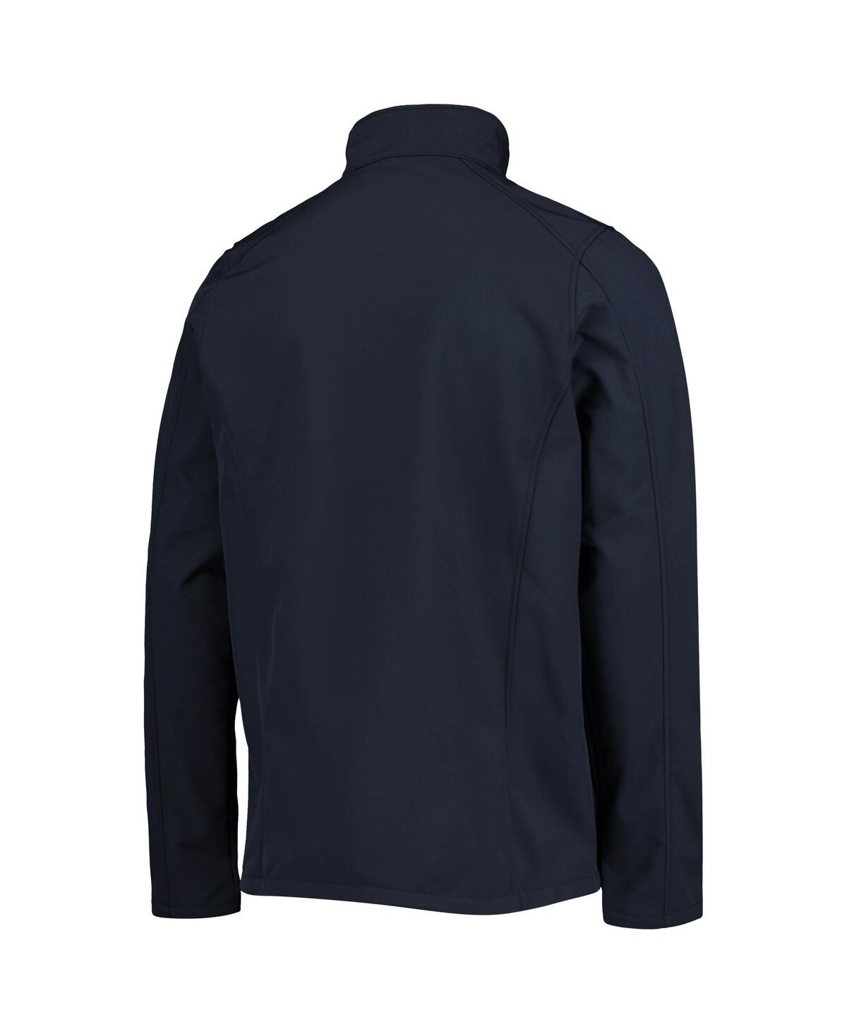 DUNBROOKE MEN'S DUNBROOKE COLLEGE NAVY SEATTLE SEAHAWKS BIG AND TALL SONOMA SOFTSHELL FULL-ZIP JACKET 