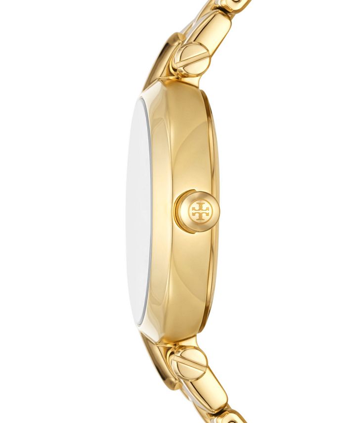 Tory Burch Women's Kira Gold-Tone Stainless Steel Bracelet Watch 30mm ...
