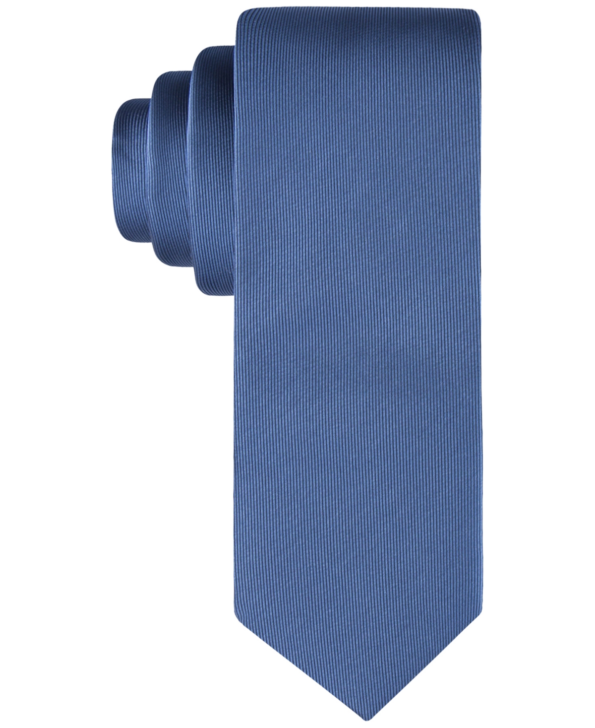 Calvin Klein Men's Unison Solid Tie In Blue