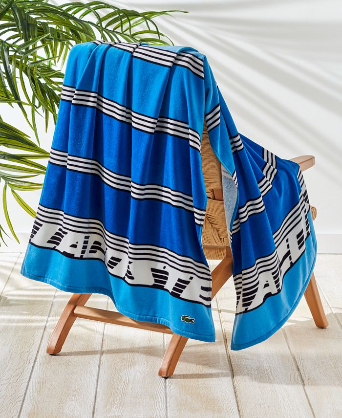 Lacoste Home Speedy Cotton Beach Towel Macy's