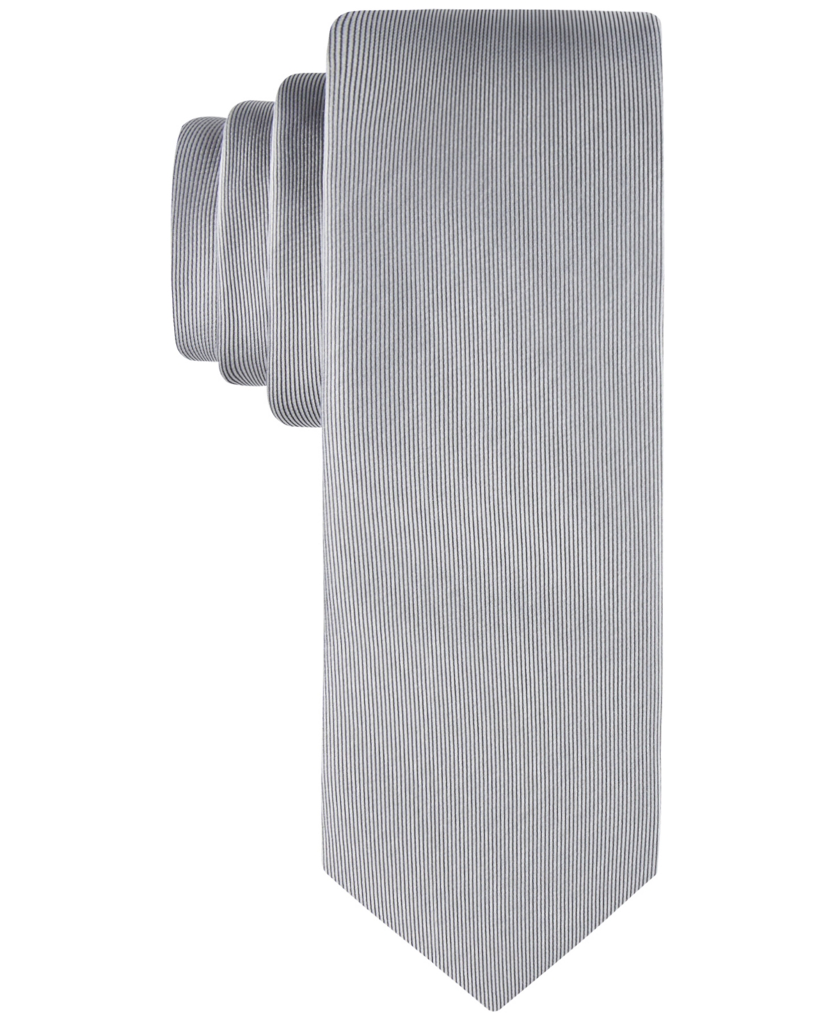 Shop Calvin Klein Men's Unison Solid Tie In Gray