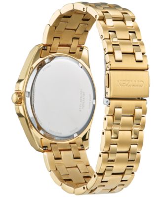 Eco-Drive Men's Peyten Gold-Tone Stainless Steel Bracelet Watch 41mm