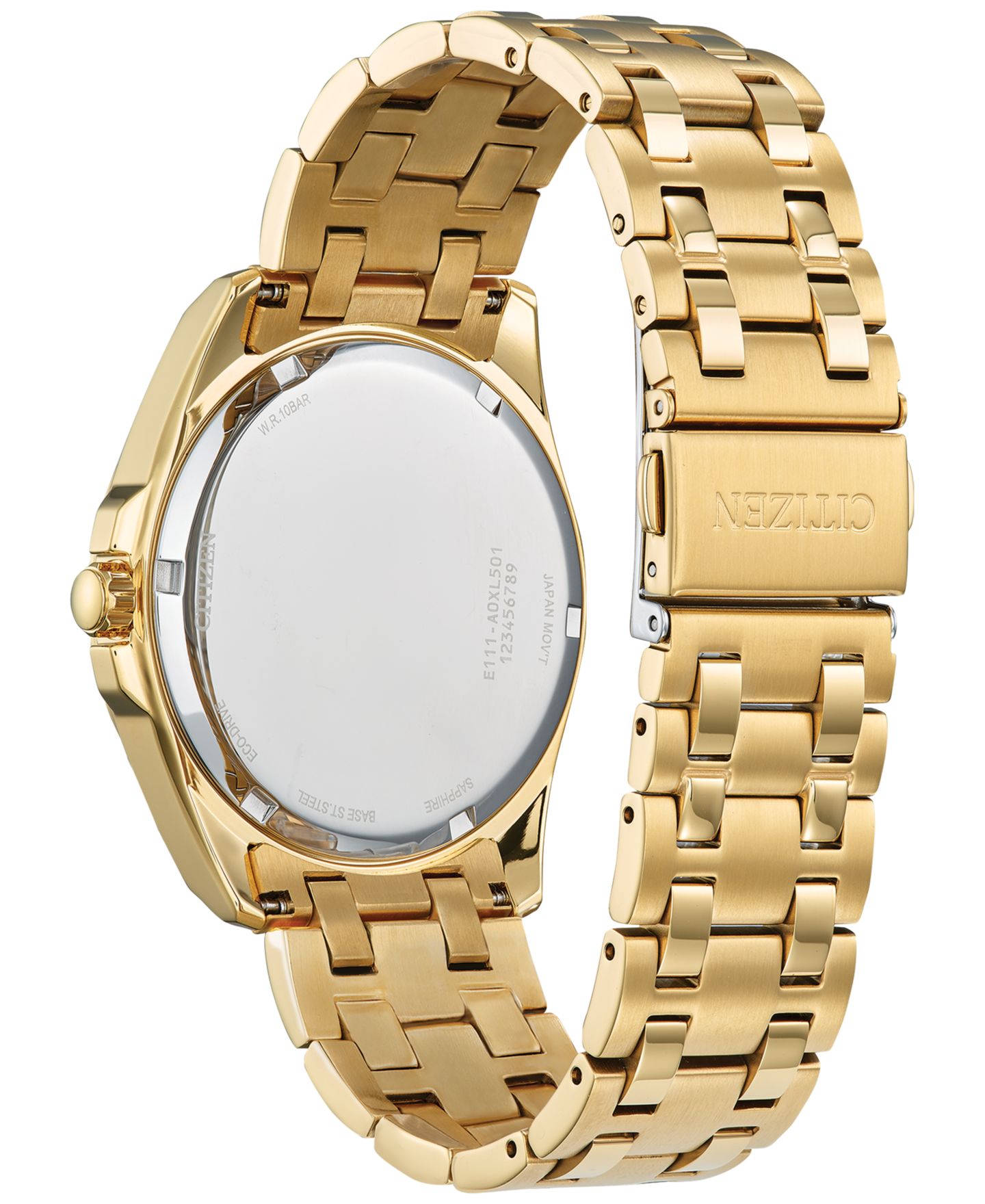 Мужские часы Citizen Eco-Drive Peyten Gold-Tone Stainless Steel Bracelet Watch 41mm — фото 3