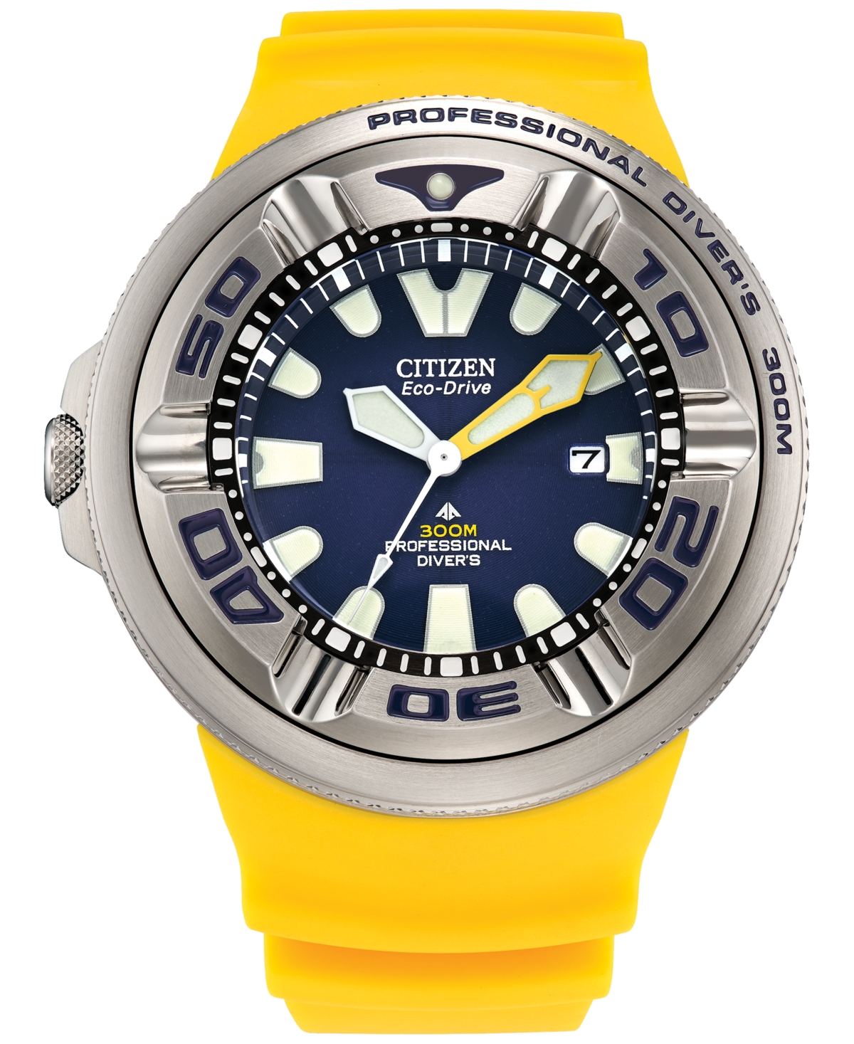 Shop Citizen Eco-drive Men's Promaster Dive Yellow Strap Watch 48mm