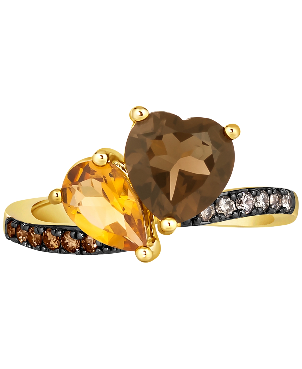 Le Vian Multi-Gemstone (2-1/4 ct. t.w.) & Diamond (1/5 ct. t.w.) Two Stone Ring in 14k Gold