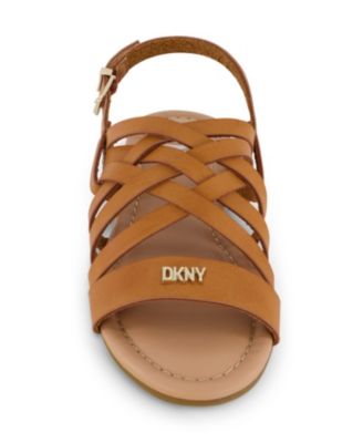Little Girls Multi Strappy Flat Open Toe Sandals