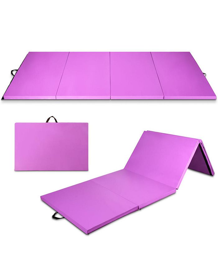 Costway 8' x 4' x 2'' Folding Gymnastics Tumbling Gym Mat Macy's