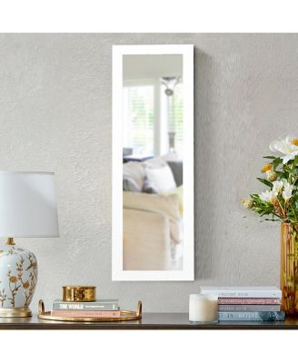 Wall Door Mounted Mirror Jewelry Cabinet Organizer