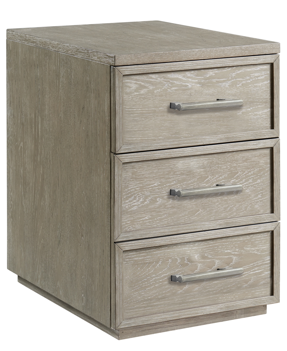 Furniture Fresh Perspectives 24" Wood Dovetail Joinery Mobile File Cabinet In Causal Taupe
