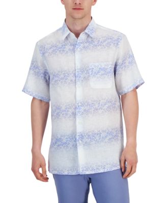 Club Room - Men's Elevated Manny Floral Linen Shirt