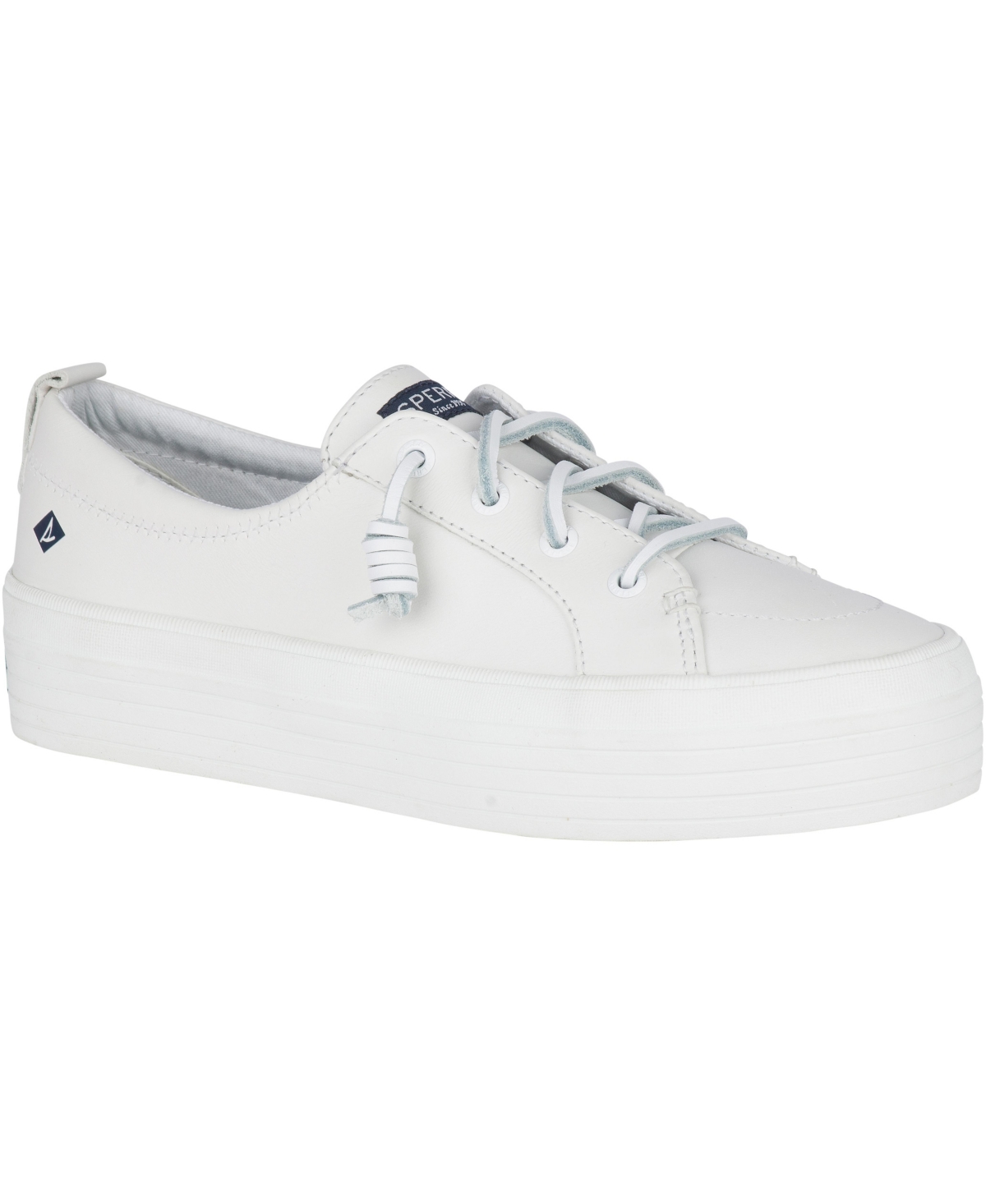 SPERRY WOMEN'S CREST VIBE PLATFORM LEATHER SNEAKERS