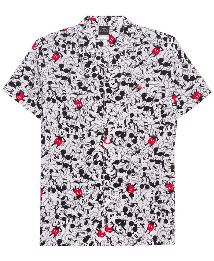 Hybrid Men's Mickey Mouse Short Sleeves Woven Shirt - Macy's