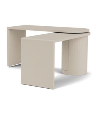 Maren 83" Wood 360 Degrees Swivel Desk