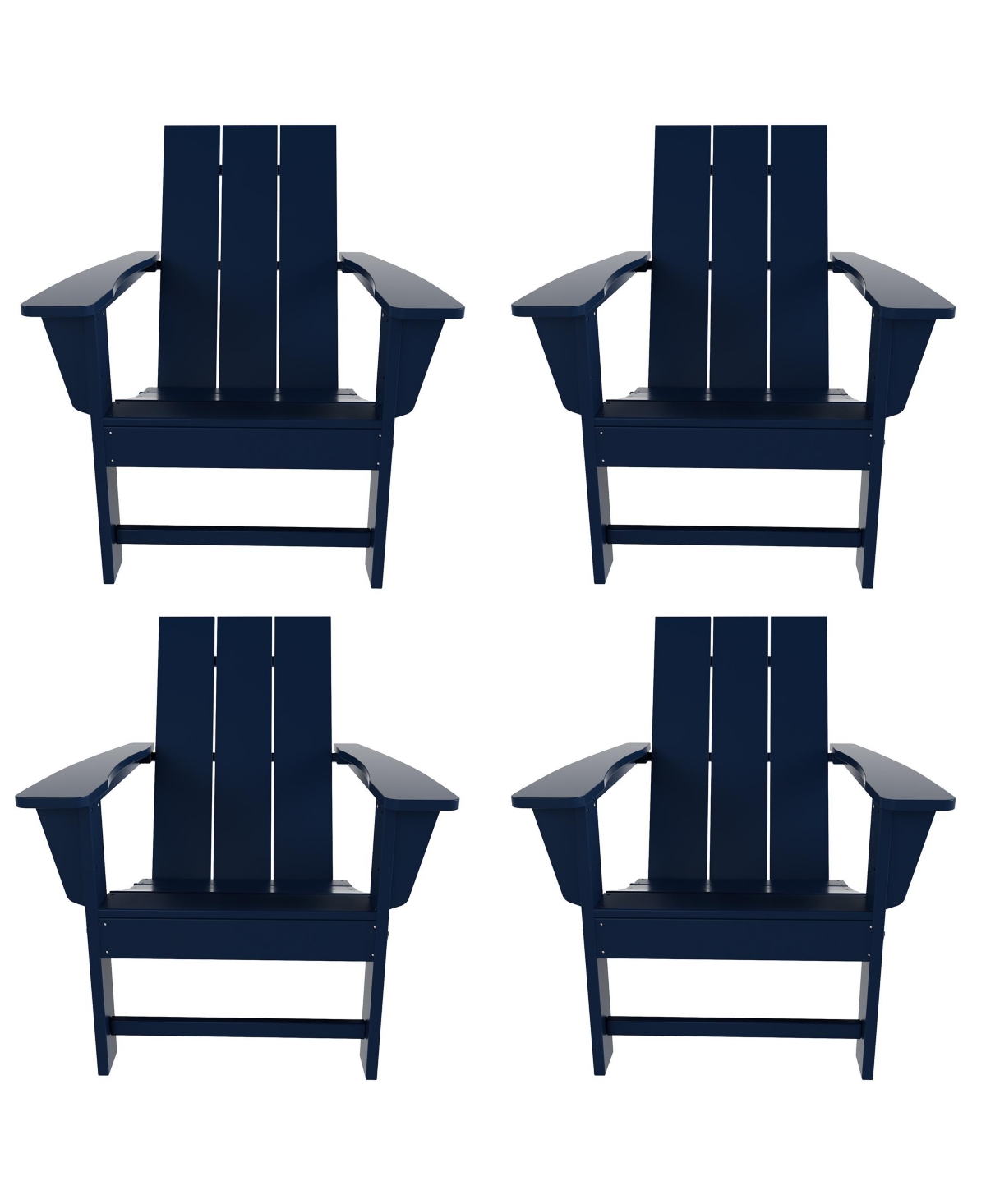 WestinTrends Modern Outdoor Folding Adirondack Chair (Set of 4)