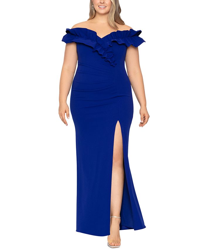 Royal blue formal dresses macy's on sale
