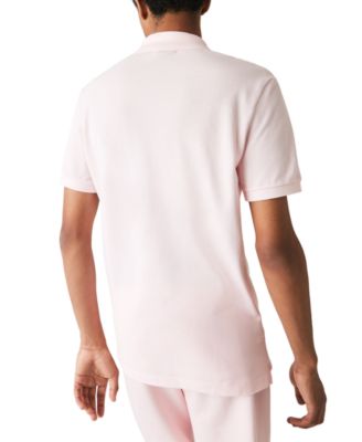 Men's Slim Fit Short Sleeve Ribbed Polo Shirt