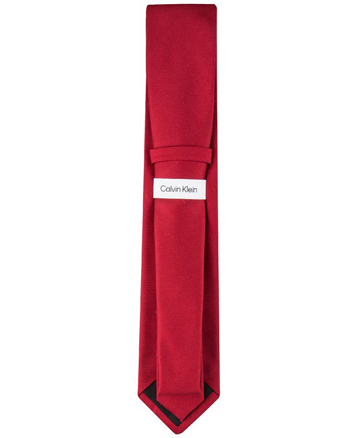 Calvin Klein Men s Silver Spun Solid Tie Macy s