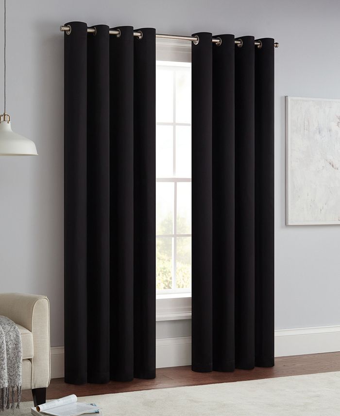 Eclipse Thermapanel Solido Pannello Termico Per Finestra, River Blu, 63x54 Cm, Tessuto Drapeable 100% Poliestere, Lavabile