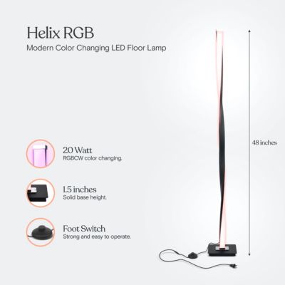 Helix 48" Color Changing LED Column Floor Lamp