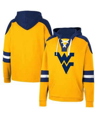 Men's West Virginia Mountaineers Lace-Up 4.0 Pullover Hoodie