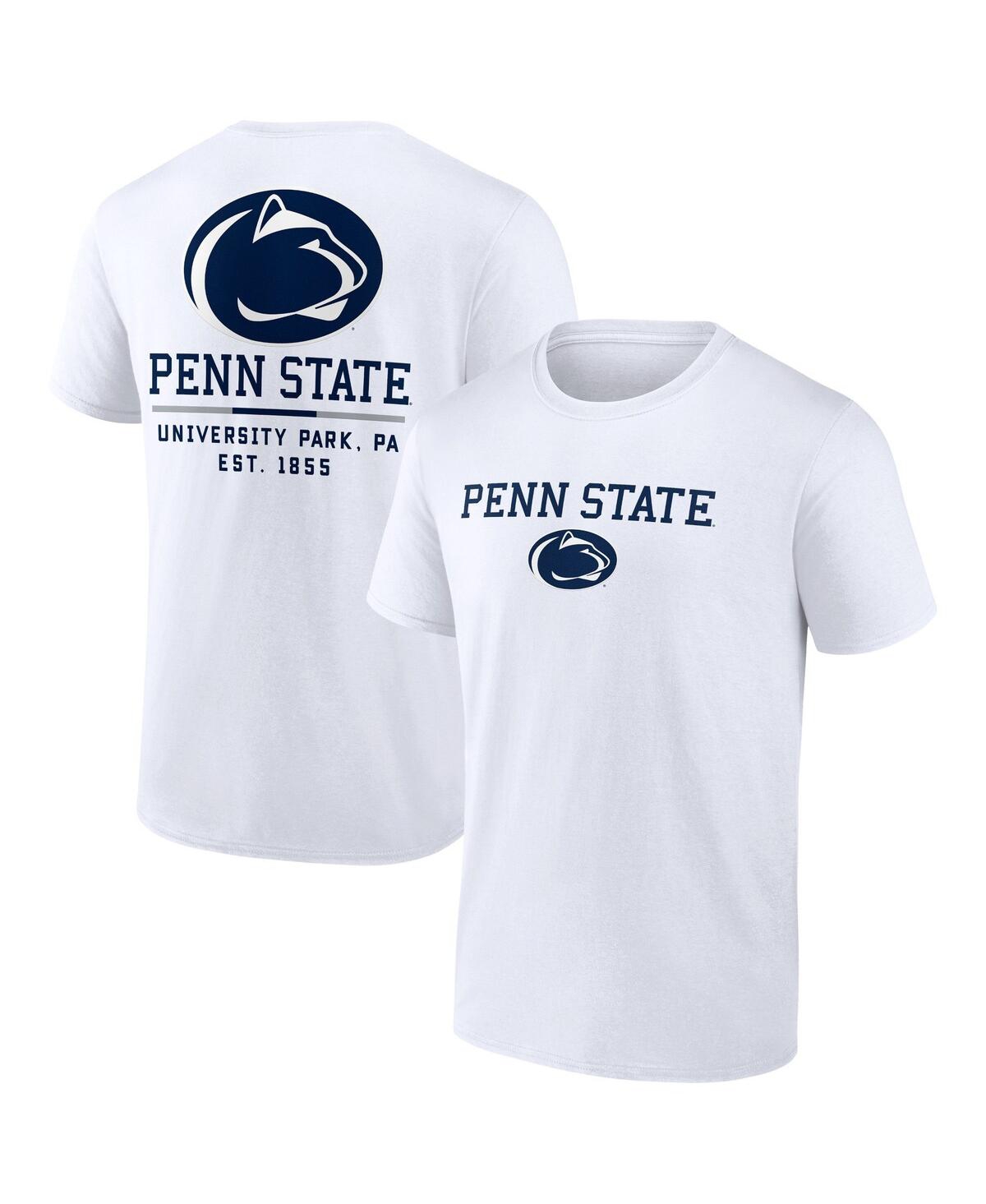 Fanatics Men's  White Penn State Nittany Lions Game Day 2-hit T-shirt