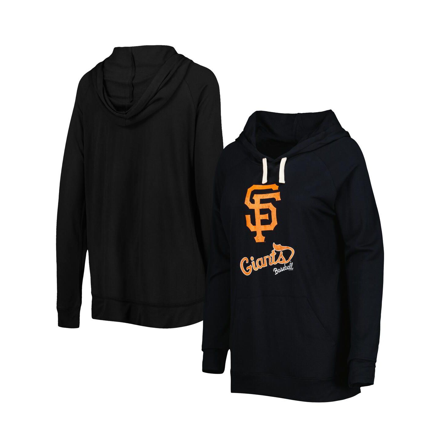 Женское худи Touch Black San Francisco Giants Pre-Game Raglan Pullover — фото 1