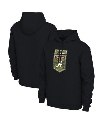 【Nike】Alabama Crimson Tide Military Pullover Hoodie mens-nike-olive-alabama-
