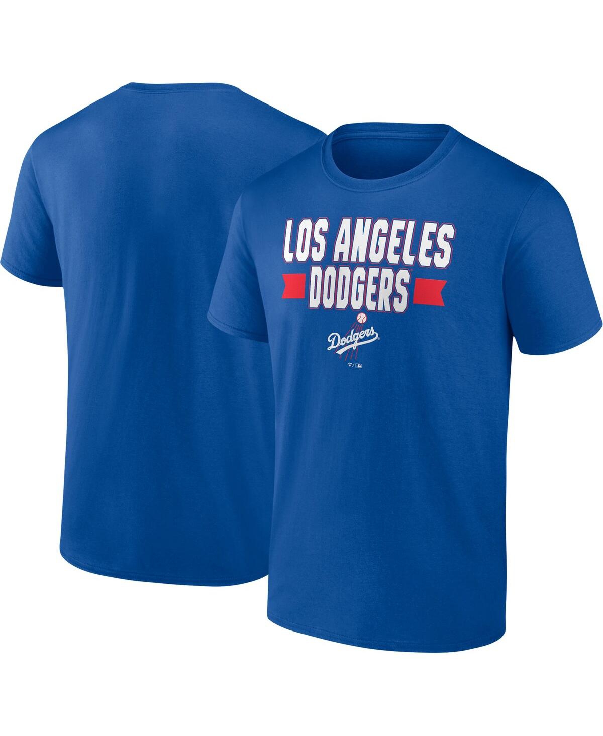 Shop Fanatics Men's  Royal Los Angeles Dodgers Close Victory T-shirt