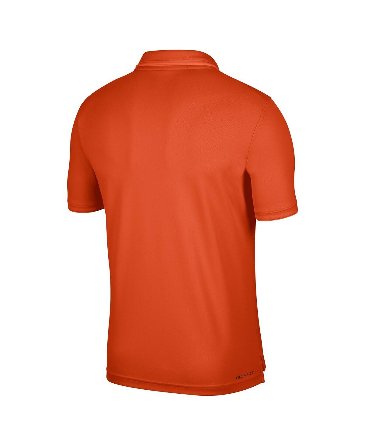Shop Nike Men's  Orange Clemson Tigers Uv Performance Polo Shirt