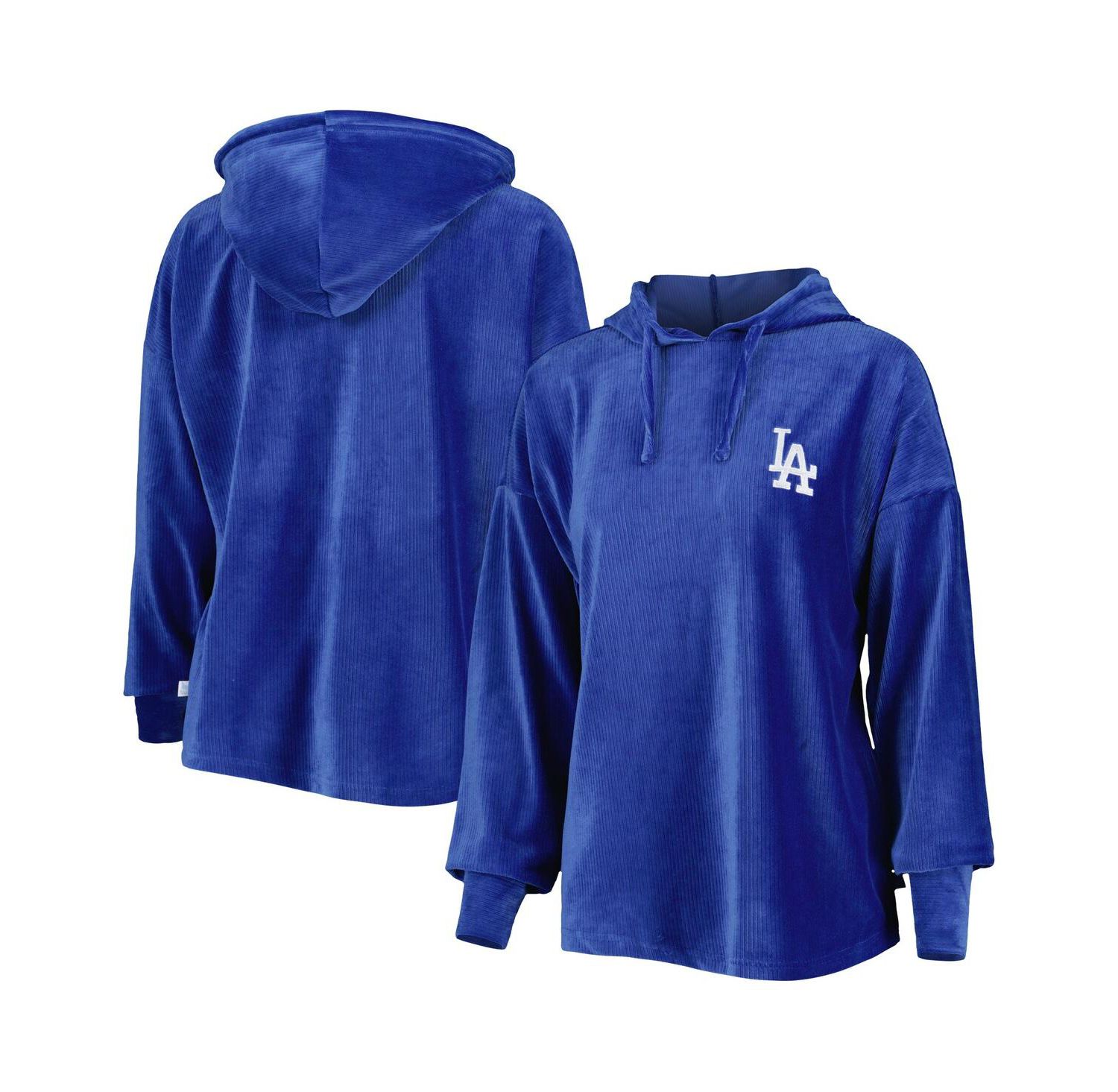 Women's Royal Los Angeles Dodgers End Line Pullover Hoodie