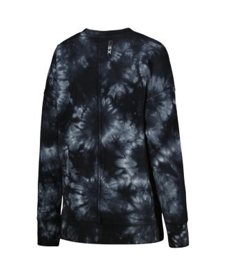 MSX by Michael Strahan Женская толстовка-пуловер MSX by Michael Strahan Black Green Bay Packers Bailey Tie-Dye Tri-Blend с капюшоном 14390₽