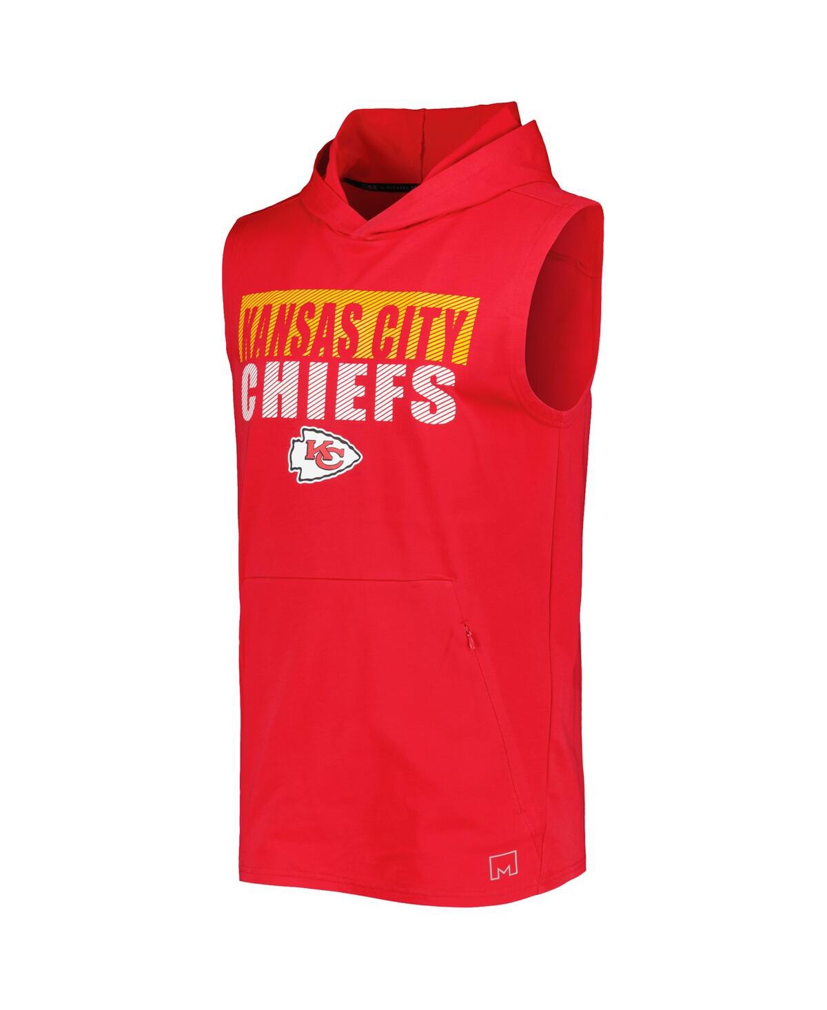 Kansas City Chiefs MSX by Michael Strahan Relay Sleeveless Pullover Hoodie  - Red